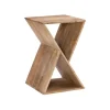 Accent & End Tables-Kirkland's Home Natural Mango Wood Hourglass Accent Table Brown