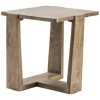 Accent & End Tables-Kirkland's Home Natural Mango Wood T-Base Accent Table