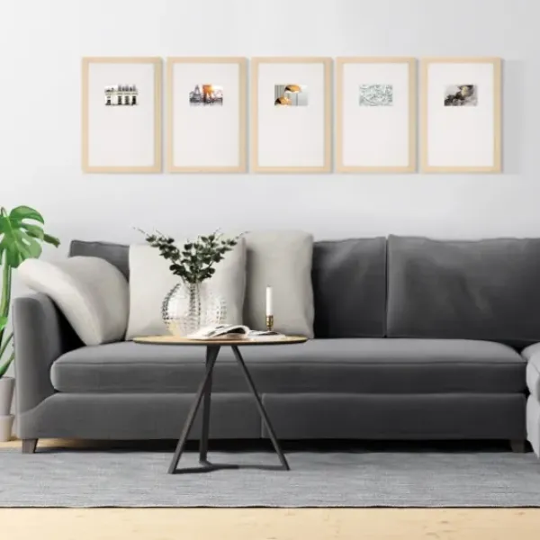 Gallery Wall Frames-Kirkland's Home Natural Offset Mat 4X6 5-Pc. Gallery Wall Set Tan