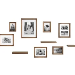 Gallery Wall Frames-Kirkland's Home Natural 10-Pc. Gallery Wall Frame And Shelf Set