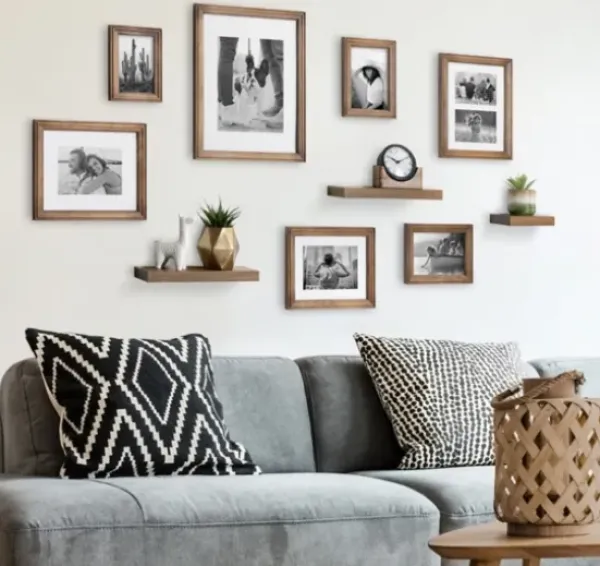 Gallery Wall Frames-Kirkland's Home Natural 10-Pc. Gallery Wall Frame And Shelf Set