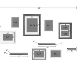 Gallery Wall Frames-Kirkland's Home Natural 10-Pc. Gallery Wall Frame And Shelf Set