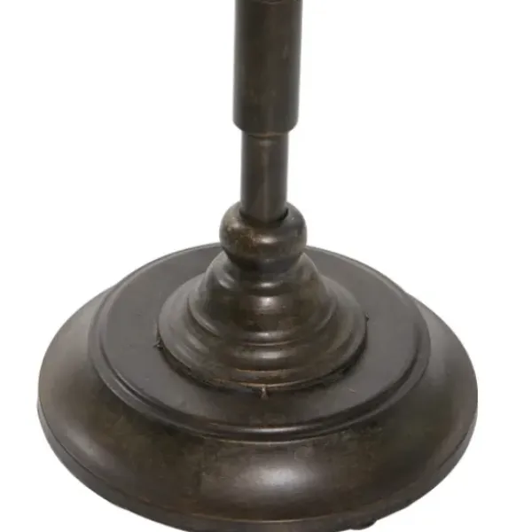 Accent & End Tables-Kirkland's Home Natural Pine And Gray Metal Accent Table, 21 In. Brown/Gray
