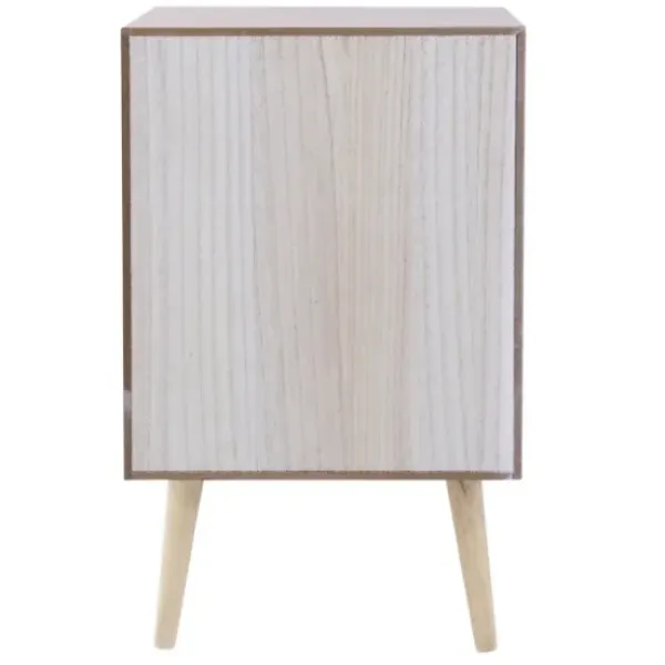 Cabinets & Sideboards-Kirkland's Home Natural Pine And Rat Single Door Cabinet Tan