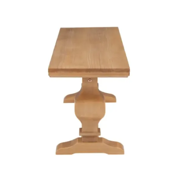 Benches & Ottomans-Kirkland's Home Natural Pine Wood Knotted Column Bench Tan