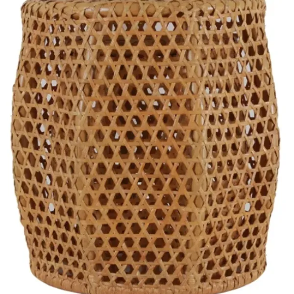Accent & End Tables-Kirkland's Home Natural Rat Drum 2-Pc. Accent Table Set Tan