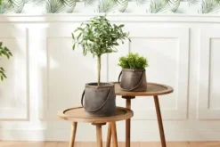 Accent & End Tables-Kirkland's Home Natural Rat Tripod Accent Tables, Set Of 3 Tan