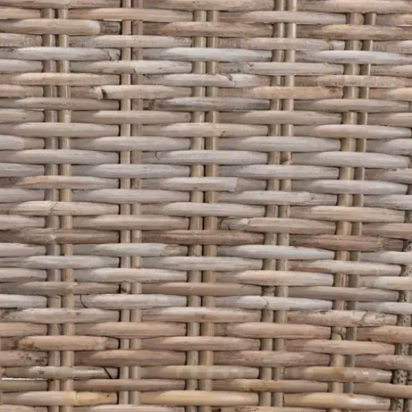 Dining Chairs-Kirkland's Home Natural Rattan Cutout Back Dining Chair Brown