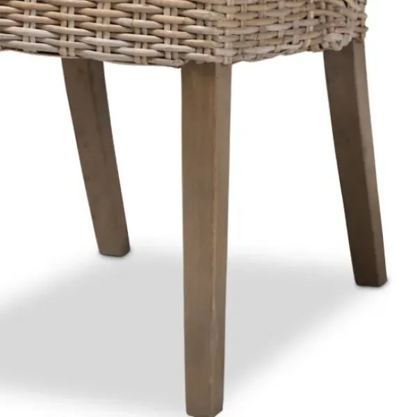 Dining Chairs-Kirkland's Home Natural Rattan High Back Dining Chairs, Set Of 2 Brown