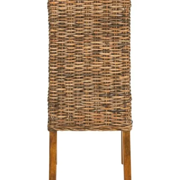 Dining Chairs-Kirkland's Home Natural Rattan Wood Woven 2-Pc. Dining Chair Set Brown