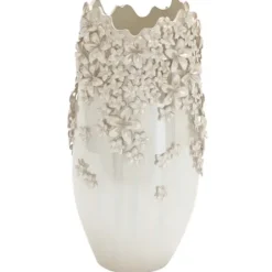 Vases-Kirkland's Home Natural Rimmed Onyx Urn Vase Black