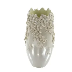 Vases-Kirkland's Home Natural Rimmed Onyx Urn Vase Black