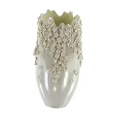 Vases-Kirkland's Home Natural Rimmed Onyx Urn Vase Black