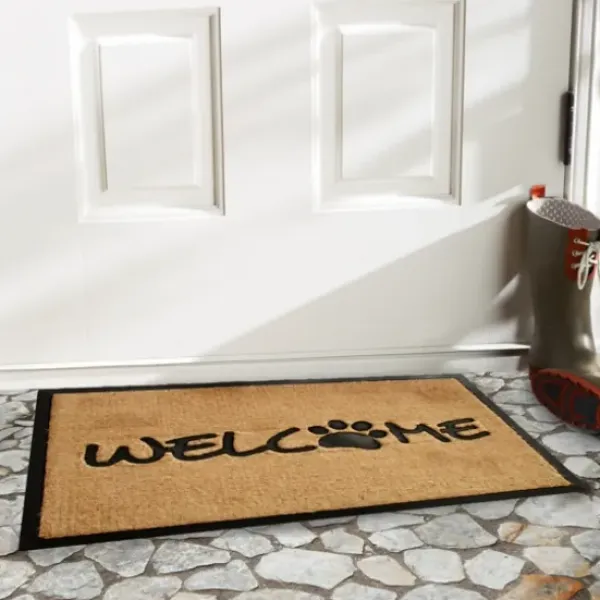 Doormats-Kirkland's Home Natural Sand Dollar Outdoor Mat Tan