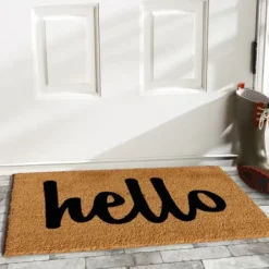 Doormats-Kirkland's Home Natural Shut The Front Door Doormat Tan