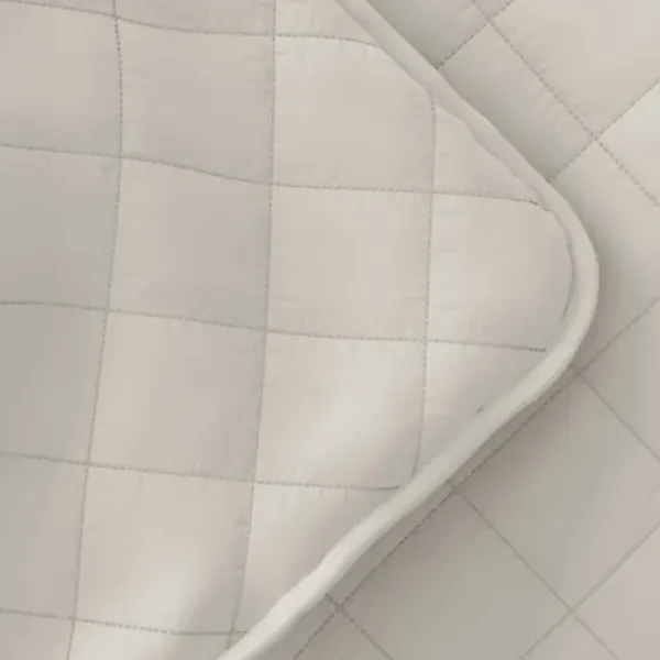 Quilts-Kirkland's Home Natural Stitched Diamond 3-Pc. King Quilt Set Ivory