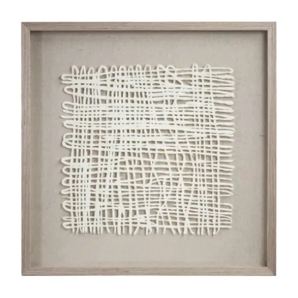 Wall Plaques-Kirkland's Home Natural String Art Wall Plaque Tan