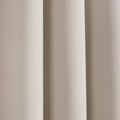 Curtains & Drapes-Kirkland's Home Natural Stripe Sheer Single Curtain Panel, 84 In. Tan/White