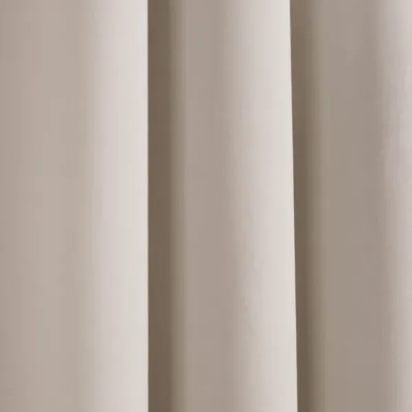 Curtains & Drapes-Kirkland's Home Natural Stripe Sheer Single Curtain Panel, 84 In. Tan/White