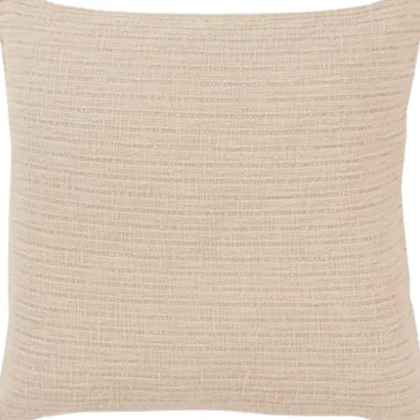 Pillows-Kirkland's Home Natural Subtle Striped Oversized Pillow Tan