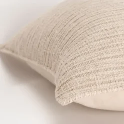 Pillows-Kirkland's Home Natural Subtle Striped Oversized Pillow Tan
