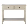 Console Tables-Kirkland's Home Natural Textured 2-Drawer Console Table Tan