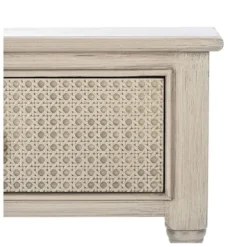 Console Tables-Kirkland's Home Natural Textured 2-Drawer Console Table Tan