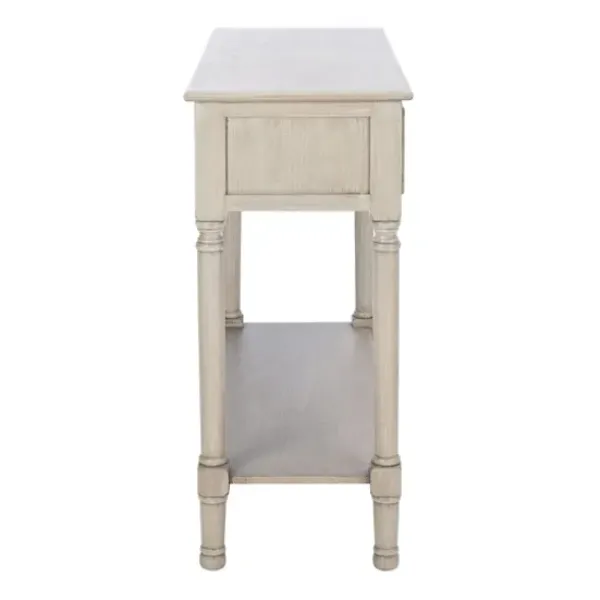 Console Tables-Kirkland's Home Natural Textured 2-Drawer Console Table Tan