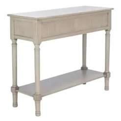 Console Tables-Kirkland's Home Natural Textured 2-Drawer Console Table Tan