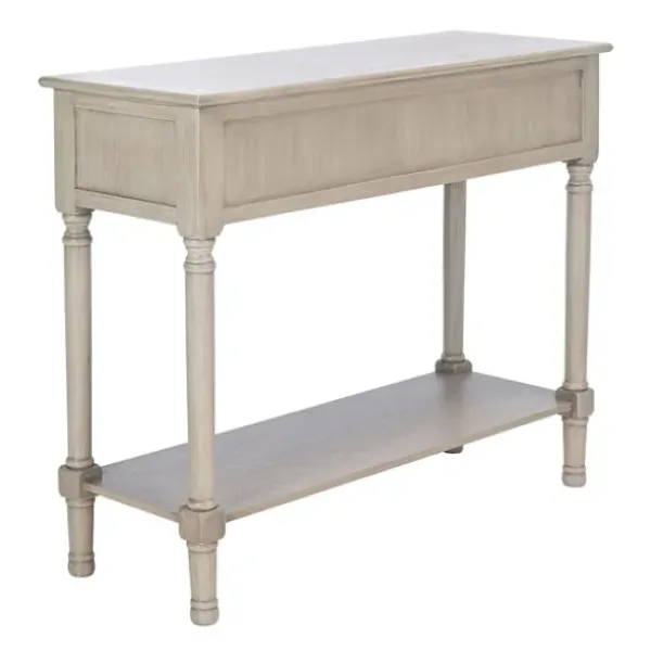 Console Tables-Kirkland's Home Natural Textured 2-Drawer Console Table Tan
