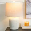 Table Lamps-Kirkland's Home Natural Textured Table Lamp Ivory