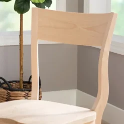 Dining Chairs-Kirkland's Home Natural Wave Frame Dining Chairs, Set Of 2 Tan