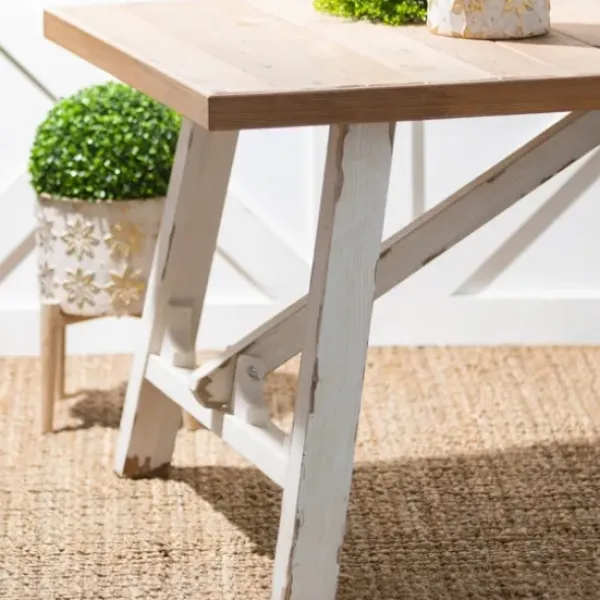 Dining Tables-Kirkland's Home Natural Weathered Wood Dining Table Tan