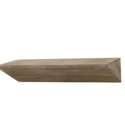Shelves-Kirkland's Home Natural Wedge Wood Small Floating Shelf