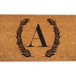 Doormats-Kirkland's Home Natural Welcome-Ish Doormat Tan/Black