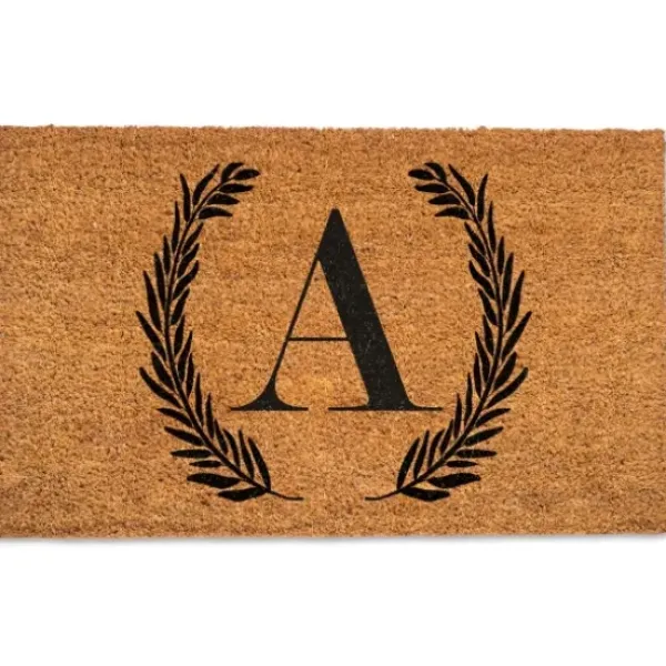 Doormats-Kirkland's Home Natural Welcome-Ish Doormat Tan/Black