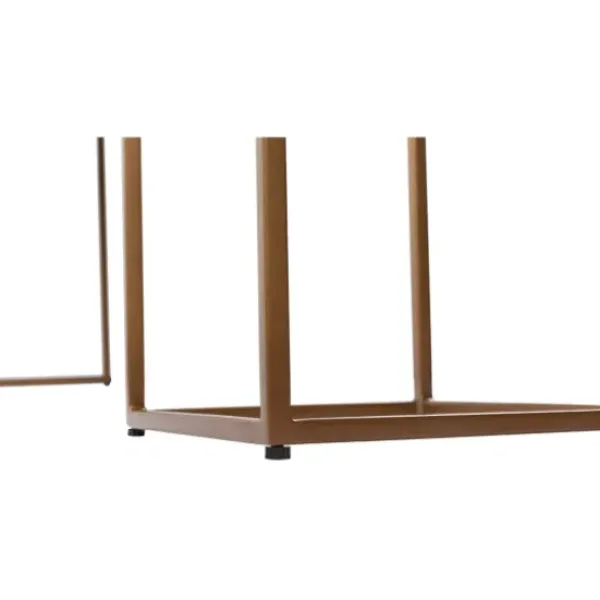 Console Tables-Kirkland's Home Natural Wood And Bronze Metal Console Table