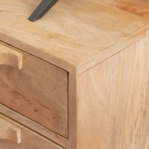 Tv Stands & Media Consoles-Kirkland's Home Natural Wood And Rat Tv S D Tan
