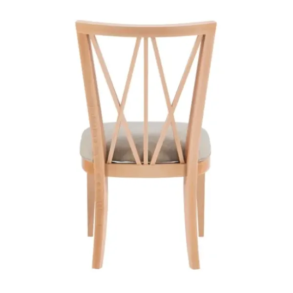 Dining Chairs-Kirkland's Home Natural Wood Architectural Dining Chairs, Set Of 2 Tan