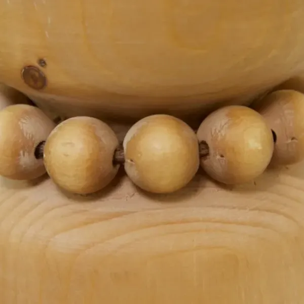 Candle Holders-Kirkland's Home Natural Wood Beaded Candle Holders, Set Of 2 Tan