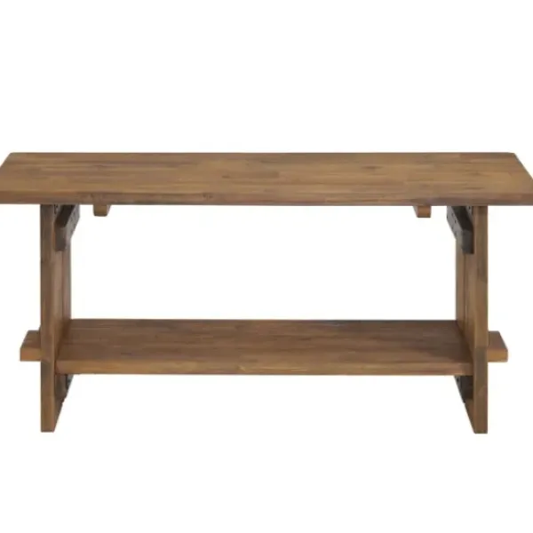 Entryway Furniture-Kirkland's Home Natural Wood Bench And Hooks 2-Pc. Hall Tree Set