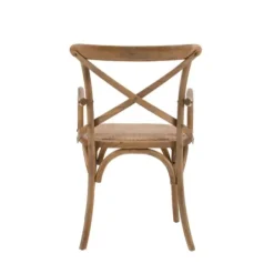 Accent Chairs-Kirkland's Home Natural Wood Cane Seat Accent Chair Tan