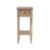 Accent & End Tables-Kirkland's Home Natural Wood Coastal Compact Accent Table Tan