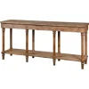 Console Tables-Kirkland's Home Natural Wood Console With Shelf Tan