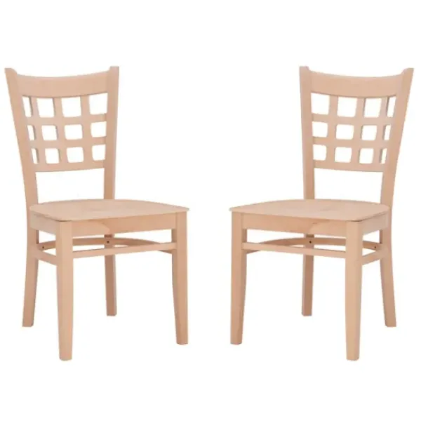 Dining Chairs-Kirkland's Home Natural Wood Curved Back Dining Chairs, Set Of 2 Tan