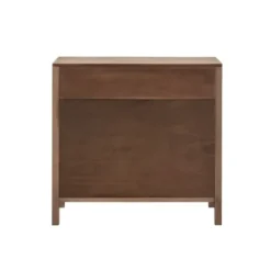 Cabinets & Sideboards-Kirkland's Home Natural Wood 2-Door Cane Webbing Chest Tan