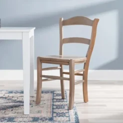 Dining Chairs-Kirkland's Home Natural Wood Farmhouse Dining Chairs, Set Of 2 Tan
