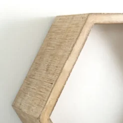 Shelves-Kirkland's Home Natural Wood Hexagon Nesting Shelves, Set Of 3 Tan