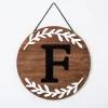 Monogram Wall Decor-Kirkland's Home Natural Wood Monogram F Wall Plaque
