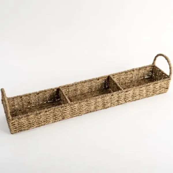 Decorative Trays-Kirkland's Home Natural Wood Monogram J Decorative Tray